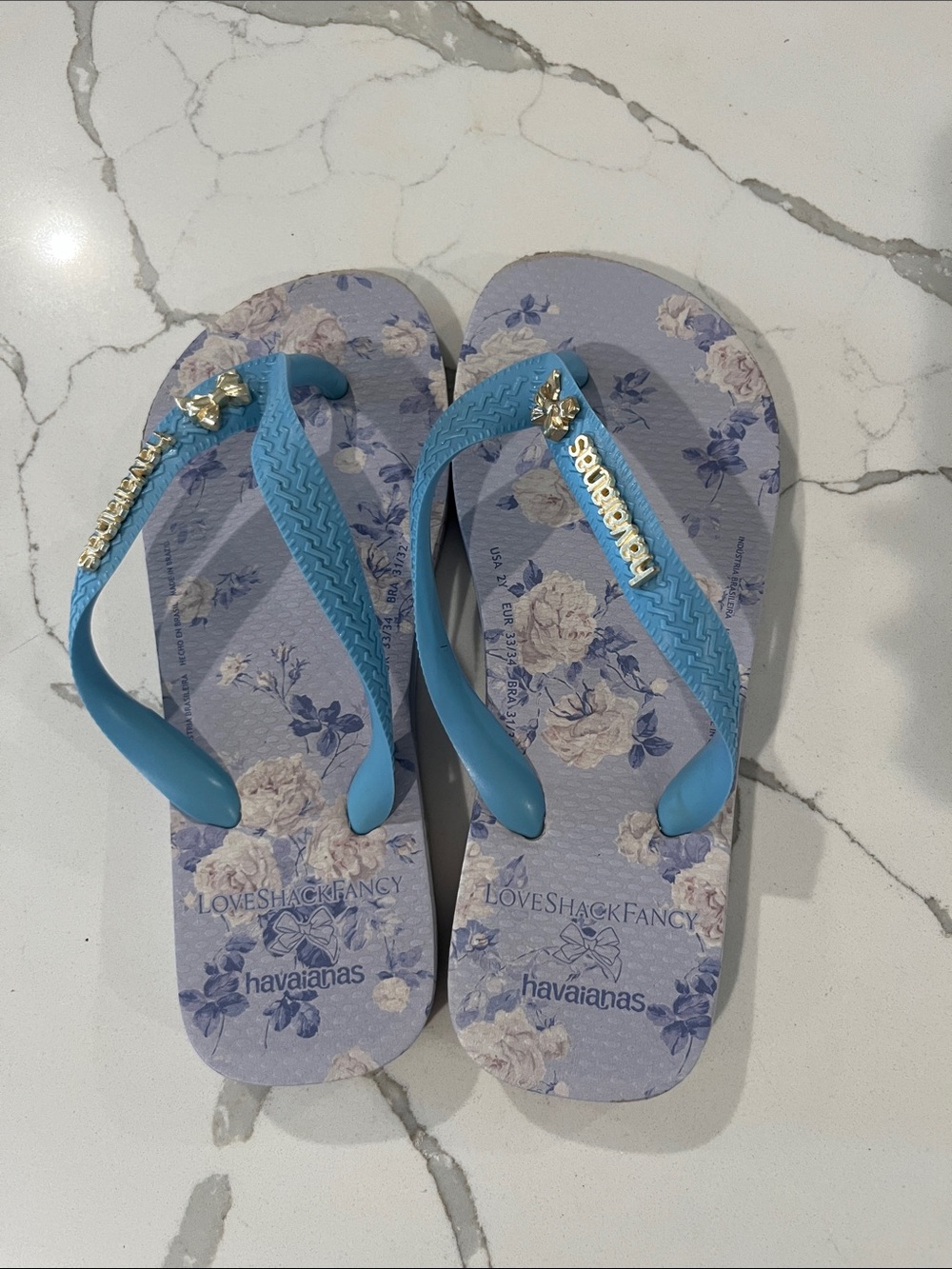 Havaianas x LoveShackFancy Top Everblooming Rosettes flip-flops